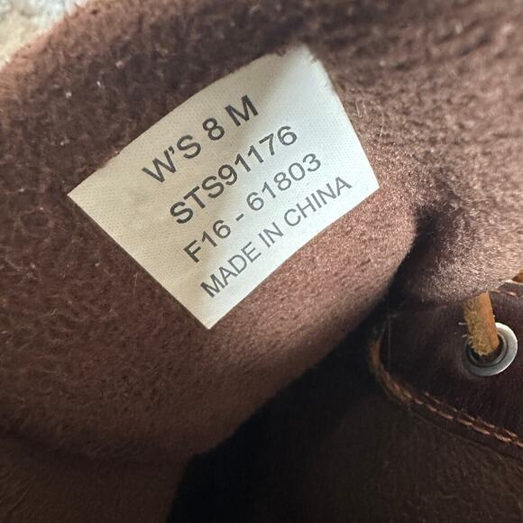 Sperry Women Size 8 Brown and Black Saltwater Hunting Outdoor Duck Rain Boots - Picture 10 of 11